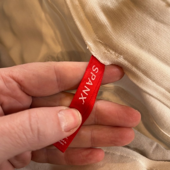 SPANX Stretched Twill Cropped Wide Leg Pants White Size XL - Picture 9 of 9